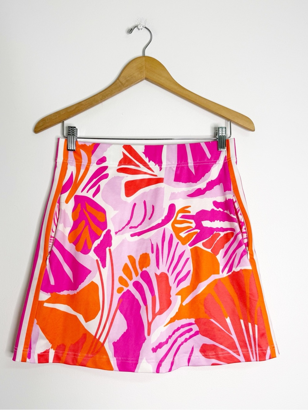 Gretchen Scott Skort Pink Orange Abstract Print Golf Tennis Approx XS
